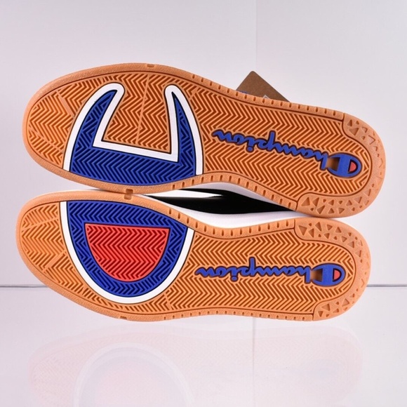 NEW Champion Court Low Leather Sneakers CPS10057Y Black - Picture 6 of 7